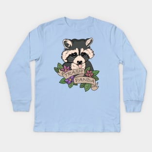 Raccoon - Trash Panda Kids Long Sleeve T-Shirt